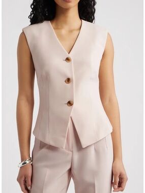 Open Edit Icon Twill Darted Waistcoat 🩷